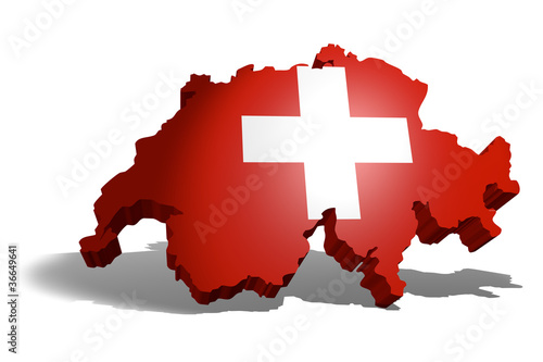 Illustration: Schweiz 3D Schweiz 3D
