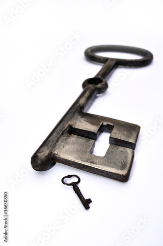 Photo: Chiave con dimensione piccola e grande a confronto Chiave con dimensione piccola e grande a confronto