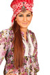 a happy female model