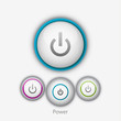 Vector power button Vector power button