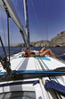 Malta Island, view of the western rocky coastline