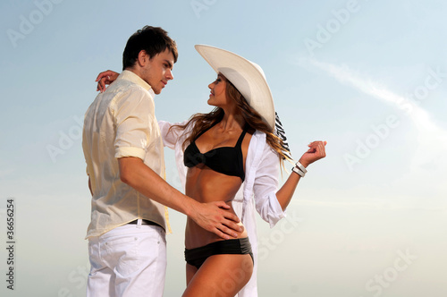 Photo: loving guy and a girl loving guy and a girl