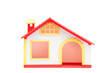 A studio shot of a miniature house A studio shot of a miniature house