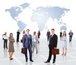Young attractive business people - the elite busine