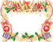 background with christmas symbols