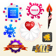 Vector sign collection of sale elements label Vector sign collection of sale elements label