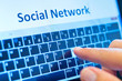 social network on touch-screen