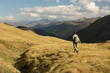 solitary walker in Val d'Aran national park