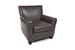 Arm chair dark grey with pattern
