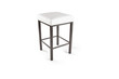 white metallic stool