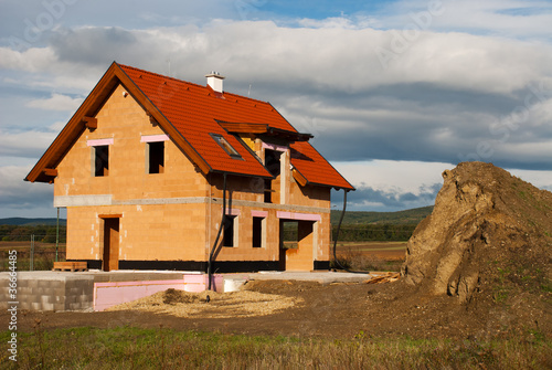 Foto: Neubau eines Ziegelhauses Neubau eines Ziegelhauses