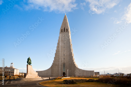 Photo: Hallgrimskirkja church in Reykjavik, Iceland Hallgrimskirkja church in Reykjavik, Iceland