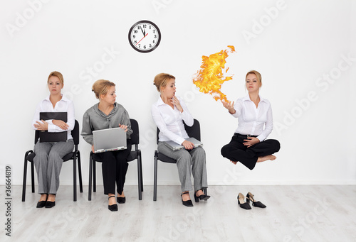 Photo: Showing everything you got at the job interview Showing everything you got at the job interview