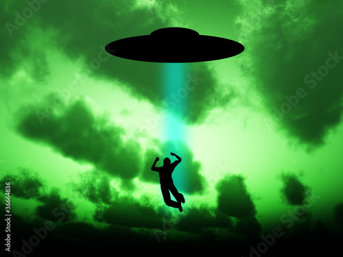 Illustration: UFO Abduction UFO Abduction