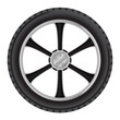 izolated car wheel