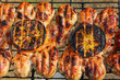 Fried chicken. Barbecue grills.