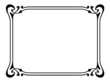 art nouveau ornamental decorative frame art nouveau ornamental decorative frame
