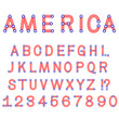 Vector: USA symbol alphabet letters isolated USA symbol alphabet letters isolated