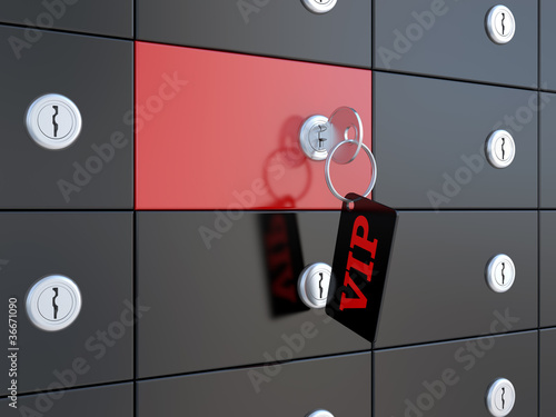 Illustration: VIP safety deposit boxes VIP safety deposit boxes