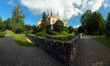 Bojnice castle and park - panoramic view
