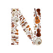 Musical instruments letter