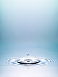 Wassertropfen ohne Horizont
