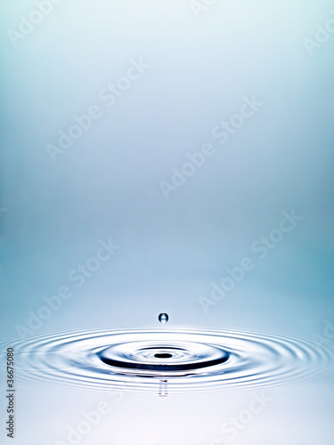 Photo: Wassertropfen ohne Horizont Wassertropfen ohne Horizont