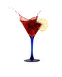 Red Splashing Martini