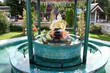 Fountain with monk