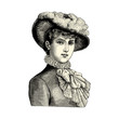 Femme au chapeau