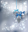 Christmas Background with ornaments. Vector Illustration.