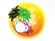 abstract artistic summer holiday theme abstract artistic summer holiday theme