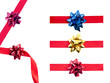 ribbon and tie for Christmas gifts