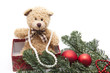 Teddybär mit Perlenkette