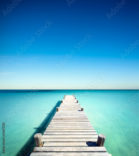 Photo: plage vacances ponton bois plage vacances ponton bois