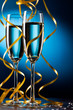 Pair glass of champagne Pair glass of champagne