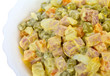 Photo: olivie salad in bowl olivie salad in bowl