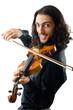 Violin player playing the intstrument