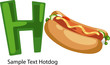 ALPHABET LETTER H-Hotdog ALPHABET LETTER H-Hotdog