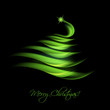 Green abstract Christmas tree