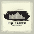 Vector: Antique vintage a art of waveform equalizer Antique vintage a art of waveform equalizer