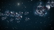 Fantasy space ships in interstellar deep space travel