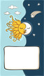 Vector: Sun and moon Sun and moon