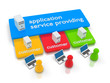 Rendered ASP application service providing concept