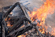 Bed on the fire