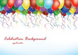 Party balloons vector illustration Party balloons vector illustration