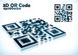 3d qr code in vector format