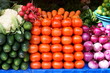 Vegetables for sale in Otavalo Market, Ecuador