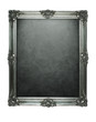 Vintage silver frame with clipping paths