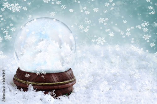 Photo: Snow Globe with Clouds Snow Globe with Clouds
